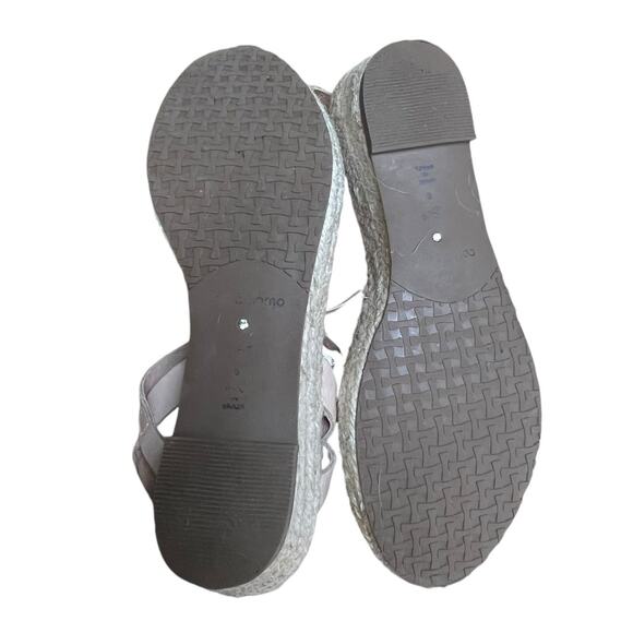 Corso Como Women's Cape Wedge Leather Ankle Strap Espadrille Sandal Size 8 - Picture 7 of 11